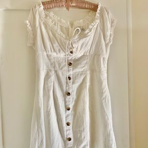 The Elliot Mini Dress White- Princess Polly